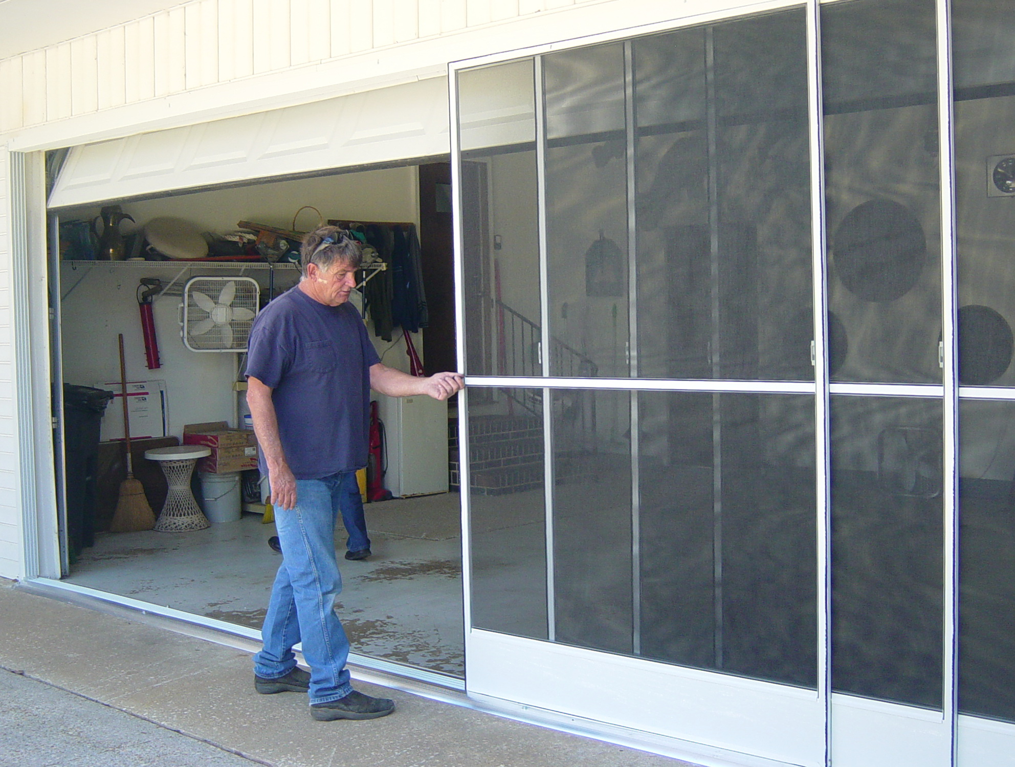 garage door screens roll up