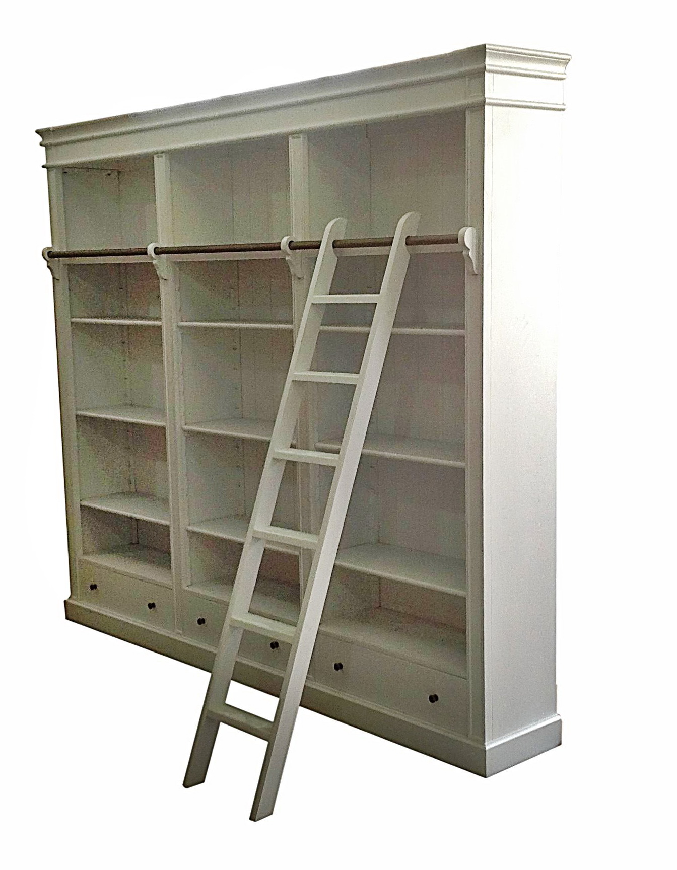 Bookcase With Ladder Rail - Bookcase #16066 | Home Design Ideas