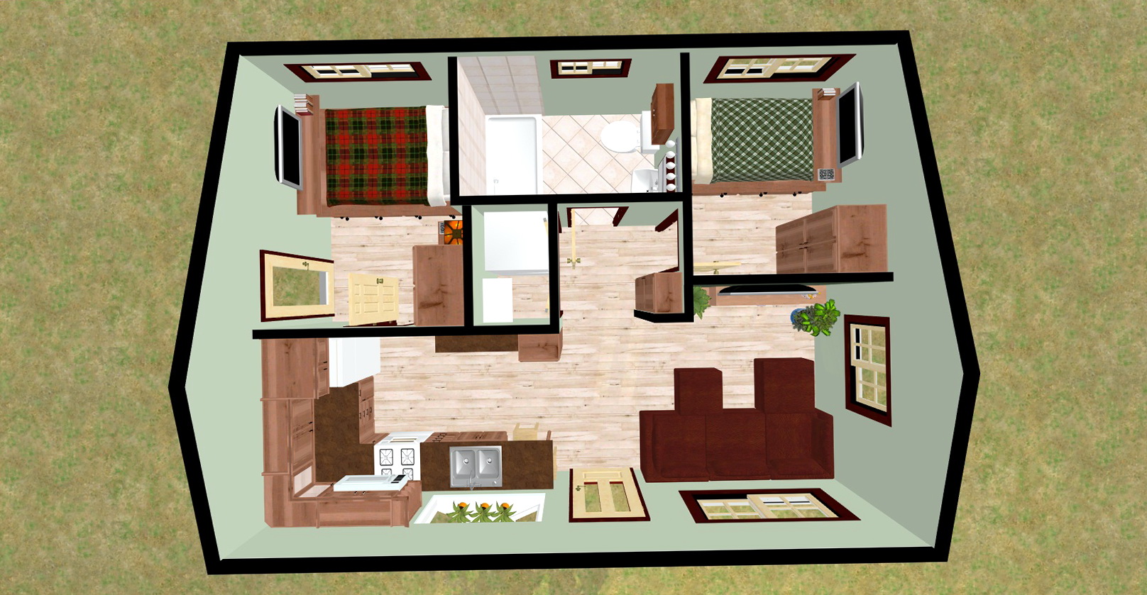 One Bedroom House Plans In India Beds 26584 Home Design